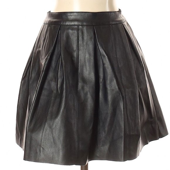ASOS Black Faux Leather Skirt (NWOT) - Picture 1 of 2
